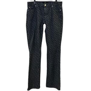7 For All Mankind Women's Logo Print Boot Cut Jeans Size 27